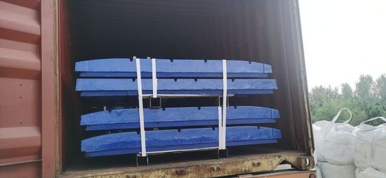 Terrex Crusher di mascella parti di usura Placca mascella di acciaio ad alto manganese per prestazioni superiori