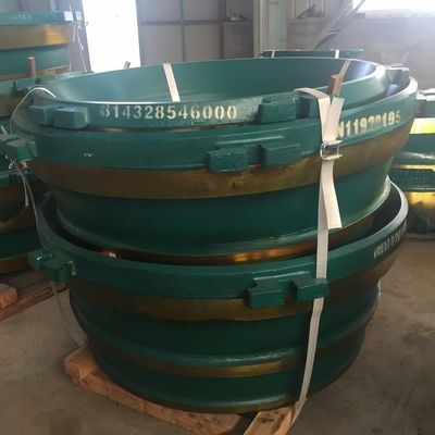 Tipo di lavorazione della fusione Mantello e concavo per pezzi di ricambio della trituratrice a cono GP300