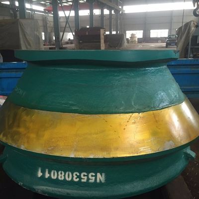 Parti di ricambio per coperture di coperture di acciaio ad alto manganese Mn18Cr2 per frantumiere HP300 HP400 HP500
