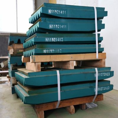 Placca di mascella di acciaio ad alto manganese vantaggiosa per pezzi di ricambio di frantumazione mascella Peso 1000 kg