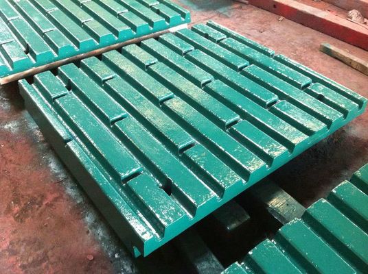 Piastra di mascella OEM per la trituratrice di mascella di pietra CJ412 Accettabile secondo lo standard EN124