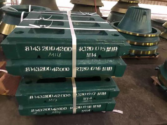 Piastra di mascella OEM per la trituratrice di mascella di pietra CJ412 Accettabile secondo lo standard EN124