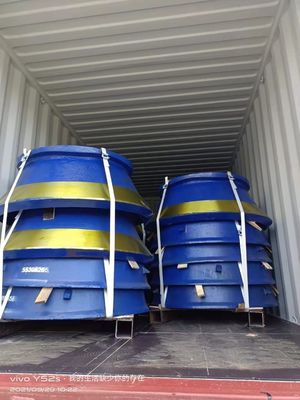 Parti di usura per la frantumazione a cono di acciaio ad alto manganese HP200 HP300 HP400 in tutto il mondo