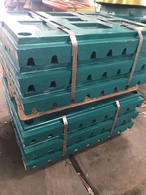 EN124 Piastra mascellare in acciaio ad alto manganese standard per pezzi di usura Mn18Cr2 per frantumatori C116