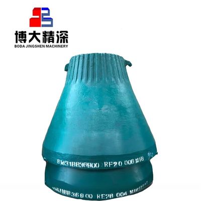 Manganese Steel Cone Crusher Machine Spare Parts Mn18Cr2 Mantello concavo e bowl liner