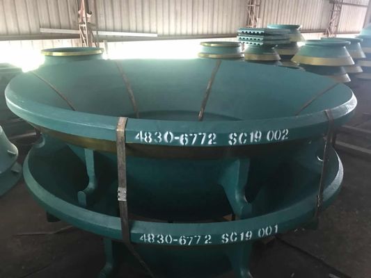 Liner concavo in acciaio con alto manganese per il concassatore di pietre Symons 1000 kg limite di peso