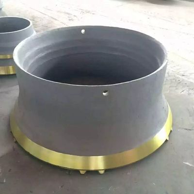 Concavo e mantello di acciaio ad alto manganese utilizzati nella macchina per l'estrazione di minerali H6800 Conus Crusher