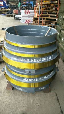 Manganese Casting Concave Spare Parts for CH660 Cone Crusher Affidato dai professionisti del settore minerario