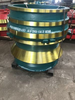 Crasatore di fusione su misura GP220 Parti di ricambio Mantello e concava per l'estrazione mineraria