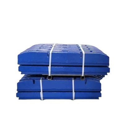 Minerazione di minerali Mn22 Mn18 Mn13 Maciatore di mascella C63 Placca dentale Placca mascellare con lavorazione
