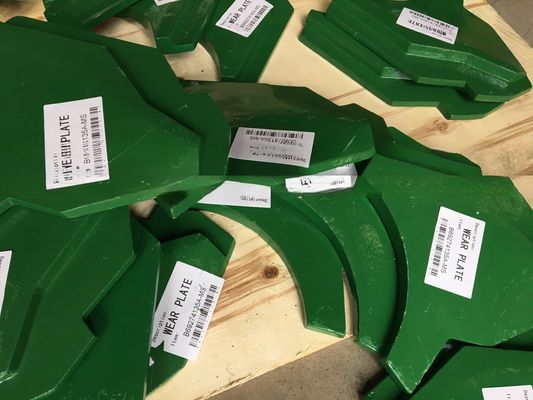 Ispezione professionale di parti del frantumatore a urto VSI Piastra di usura superiore inferiore B7150SE B9100SE