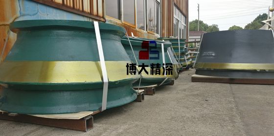 Costruttore a cono di acciaio ad alto manganese parti di usura in colori vivaci Mantello e rivestimento della ciotola