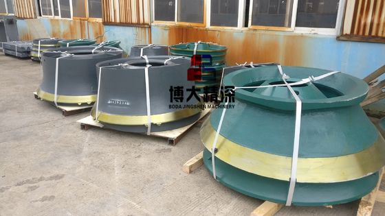 Costruttore a cono di acciaio ad alto manganese parti di usura in colori vivaci Mantello e rivestimento della ciotola