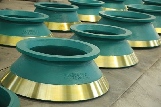 Costruttore a cono di acciaio ad alto manganese parti di usura in colori vivaci Mantello e rivestimento della ciotola