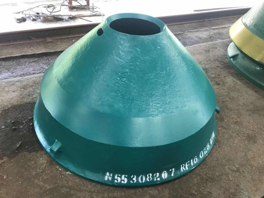 GP300 Granito di manganese per la frantumazione dei coni Concave Mantle Bowl Liner Parti di ricambio