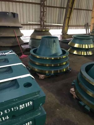 ISO Standard High Manganese GP300 GP300S Conus Crusher Parti di ricambio Bowl Liner per la frantumazione