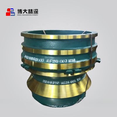 ISO Standard High Manganese GP300 GP300S Conus Crusher Parti di ricambio Bowl Liner per la frantumazione