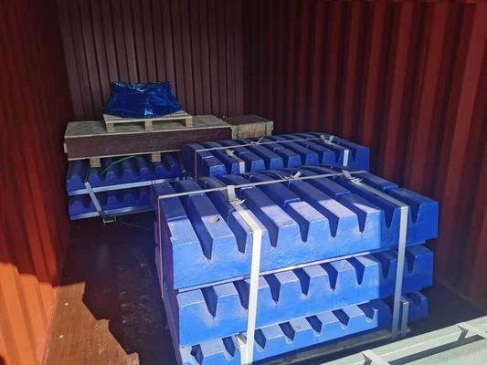 Accessori per la frantumazione di pietre a mascella di maglia ad alto manganese per macchine per l'estrazione delle miniere