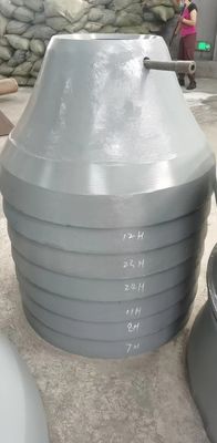 CH660 Involucro di mantello e vassoia Mn18 Cr2 Parti di ricambio usate per la cava utilizzate nelle macchine minerarie