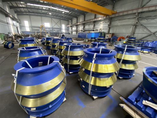 Crusher a cono parti di usura rivestimenti mantello e concavo per marchi popolari in macchina mineraria
