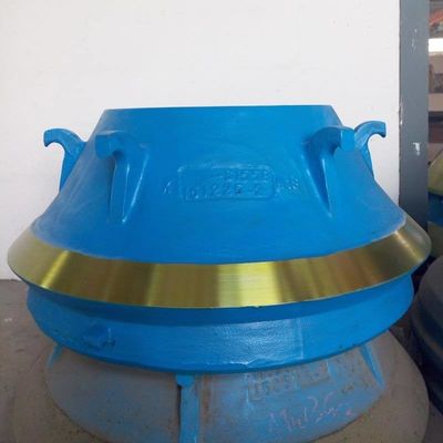TEREX Crusher Cone Mantle Bowl Liner Parti di usura per l'estrazione del minerale in variazioni colorate