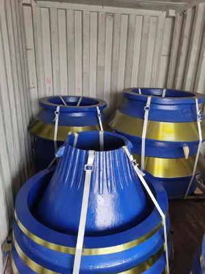 Energia Mineria Ore Mineria GP100 100S Bowl Liner Mn13 Mn18cr2 Crusher a cono Parti di ricambio usura ALLOI acciaio