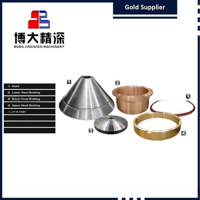 Casco superiore in bronzo per HP500 Conoscrusher per miniere Parte di ricambio nell'industria mineraria
