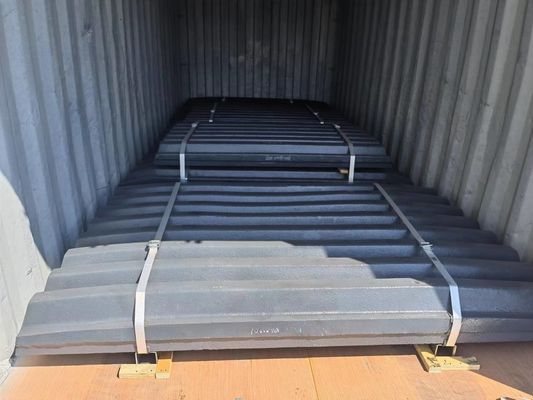 Ricambi di piastre di mascella durevoli e resistenti all'usura per la frantumazione a cono di pietra 799 kg di peso