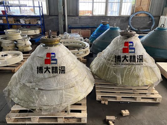 EN124 Sistema standard di montaggio della testa delle parti di usura del trituratore a cono per applicazioni pesanti