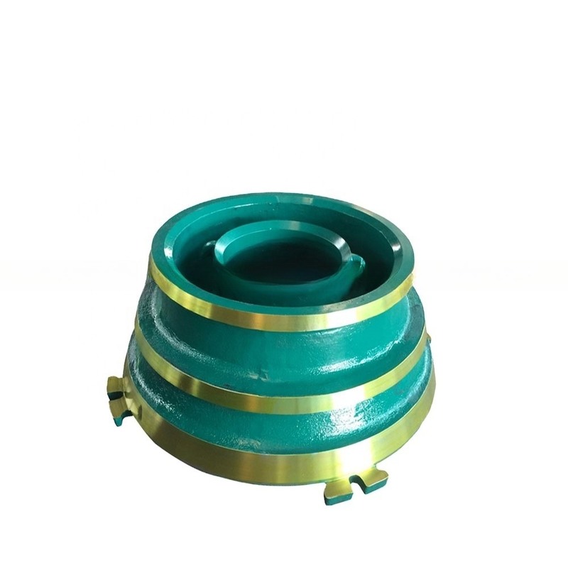 Conchistatore di pietre per miniere di energia HP200 Conchistatore a cono parti di usura Bowl Liner con peso KG 1000